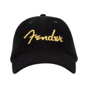 CASQUETTE FENDER VELOURS COTELE SPAGHETTI LOGO JAUNE