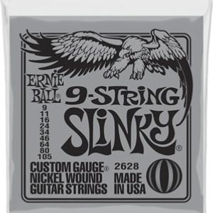 CORDES ELECTRIQUE ERNIE BALL 2628 SLINKY 9 CORDES