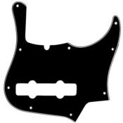 PICKGUARD FENDER JAZZ BASS AMERICAN DELUXE 5 CORDES NOIR 3 PLIS