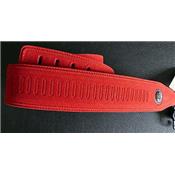 COURROIE GUITARE GAUCHO STRIPES ROUGE