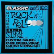 CORDES ELECTRIQUE ERNIE BALL 2255 EXTRA SLINKY 8-38