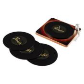 6 DESSOUS DE VERRE FENDER DISQUE AVEC SUPPORT TOURNE-DISQUE