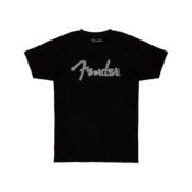 T.SHIRT FENDER WAVY CHECKER NOIR TAILLE S