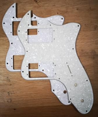 PICKGUARD TELE THINLINE REISSUE 72 FENDER WHITE PEARL 4 PLIS