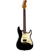 GUITARE ELECTRIQUE JET GUITARS JS480 NOIRE ET DOREE