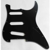 PICKGUARD SSS STANDARD NOIR 3 PLIS SANS PERCAGE BOUTONS