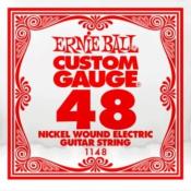 6 CORDES A L'UNITE ERNIE BALL SLINKY GAUGE 48 CORDE FILEE