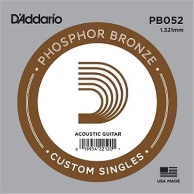 5 CORDES A L'UNITE D'ADDARIO FILEES PHOSPHOR BRONZE GAUGE 52