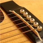 Set de sillet et chevalet en os de buffle pour guitare classique