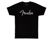 T.SHIRT FENDER WAVY CHECKER NOIR TAILLE S