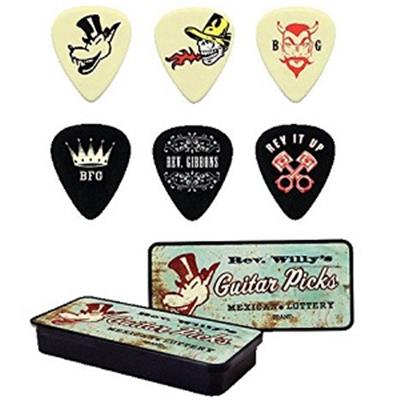 BOITE 6 MEDIATORS DUNLOP REVEREND WILLY LIGHT