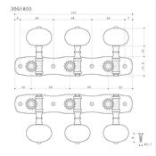 MECANIQUES GOTOH CLASSIQUE 35G1800 BOUTONS NOIRS