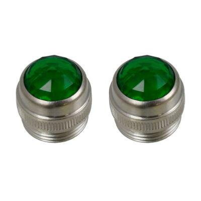 2 BOUTONS JEWEL VERT POUR AMPLI