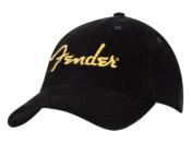 CASQUETTE FENDER VELOURS COTELE SPAGHETTI LOGO JAUNE