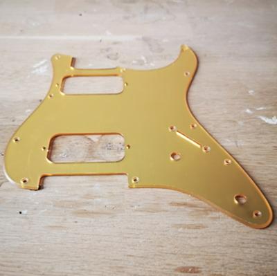 PICKGUARD STRATOCASTER HH 2 POTS MIROIR GOLD