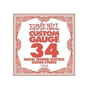 6 CORDES A L'UNITE ERNIE BALL SLINKY GAUGE 34 CORDE FILEE