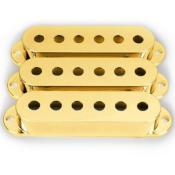 3 CAPOTS MICRO STRATOCASTER PLASTIQUE DOREES