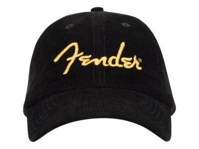 CASQUETTE FENDER VELOURS COTELE SPAGHETTI LOGO JAUNE