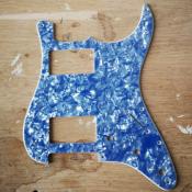 PICKGUARD STRATOCASTER HH CAPOTS PEARL OCEAN BLUE