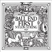 1 CORDE A L'UNITE GUITARE CLASSIQUE ERNIE BALL NYLON BALL END MI AIGU