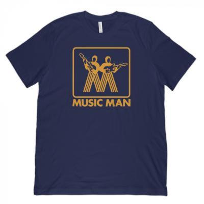  T.SHIRT MUSIC MAN VINTAGE LOGO GOLD TAILLE S