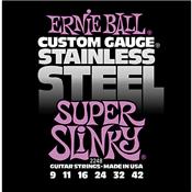 CORDES ELECTRIQUE ERNIE BALL 2248 STAINLESS HYBRID SLINKY 9-42