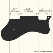 PICKGUARD EPIPHONE RIVIERA WD MUSIC NOIR 1 PLI