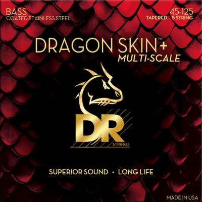 JEU DE BASSE MULTISCALE 5 DR STRINGS 45-125 Dragon Skin+