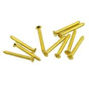 10 VIS A BOIS ENTOURAGE HUMBUCKER DOREES TETE PLATE 19x2mm