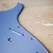 PICKGUARD STRATOCASTER HH 2 POTS MIROIR FADE BLUE