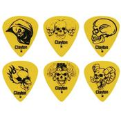 LOT DE 12 MEDIATORS CLAYTON DEMONIC SKULLS MEDIUM