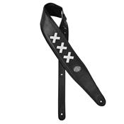 COURROIE GUITARE GAUCHO WHITE CROSSES 70mm (DAVID GILMOUR)