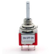 MINI SWITCH ON/OFF/ON CHROME DPDT