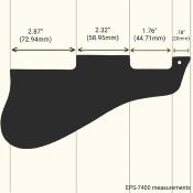 PICKGUARD EPIPHONE SORRENTO WD MUSIC NOIR 1 PLI