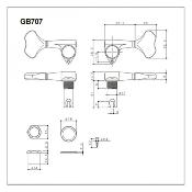 MECANIQUES BASSE 3+2 GOTOH GB707 CHROME