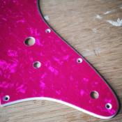 PICKGUARD STRAT HH TOGGLE SWITCH PINK PEARL