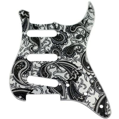 PICKGUARD STRAT SSS 62' SILVER PAISLEY HOSCO