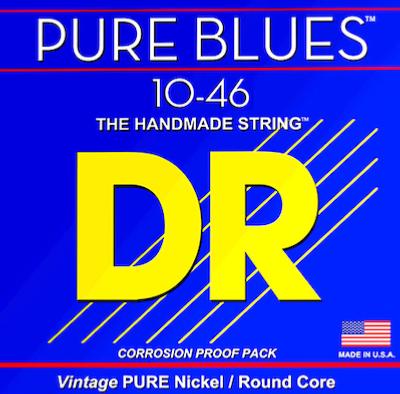 CORDES GUITARE 6 CORDES DR STRINGS PURE BLUES 10-46