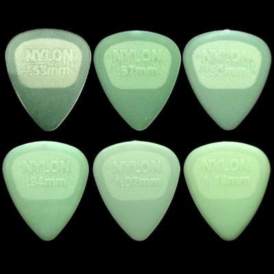 12 MEDIATORS DUNLOP NYLON GLOW 0.94mm