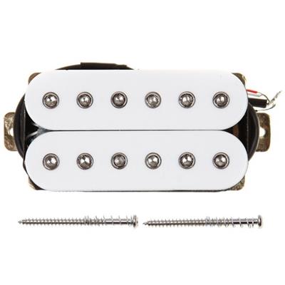 SET HUMBUCKERS ARTEC WHITE + RINGS 4 CONDUCTORS AlNiCo