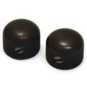 2 BOUTONS GOTOH COURTS DOME NOIRS 6mm