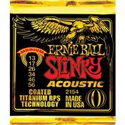 CORDES ACOUSTIQUE ERNIE BALL TITANIUM SKINNY TOP 2154 13-56