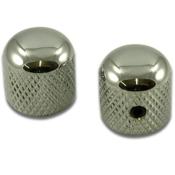 2 BOUTONS DOME ROUND LAITON CHROME US 18x18mm UNIVERSEL