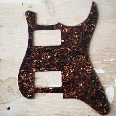 PICKGUARD STRATOCASTER HH 2 POTS TORTOISE BROWN PEARL