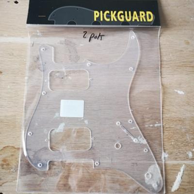 PICKGUARD STRATOCASTER HH CAPOTS TRANSPARENT 2 POTS