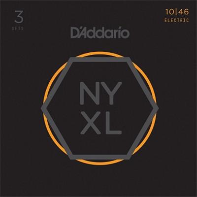 3 JEUX DE CORDES ELECTRIQUE 10-46 D'ADDARIO NYXL1046