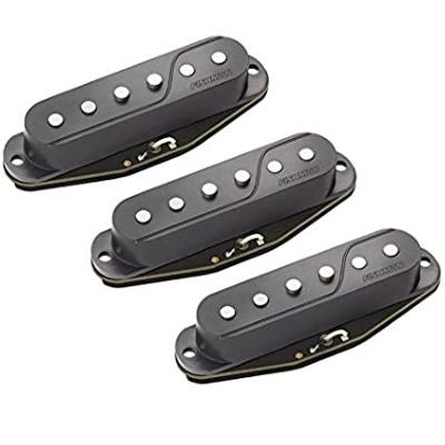 SET 3 MICROS FISHMAN STRAT FLUENCE (Single Width) NOIR