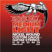 CORDES ELECTRIQUE ERNIE BALL 2206 MEDIUM GAUGE 12-54