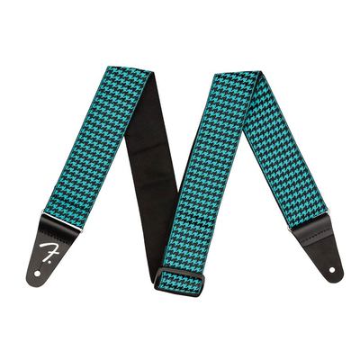 COURROIE FENDER JACQUARD HOUNDSTOOTH VERT