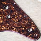 PICKGUARD STRAT HH TOGGLE SWITCH TORTOISE BROWN PEARL